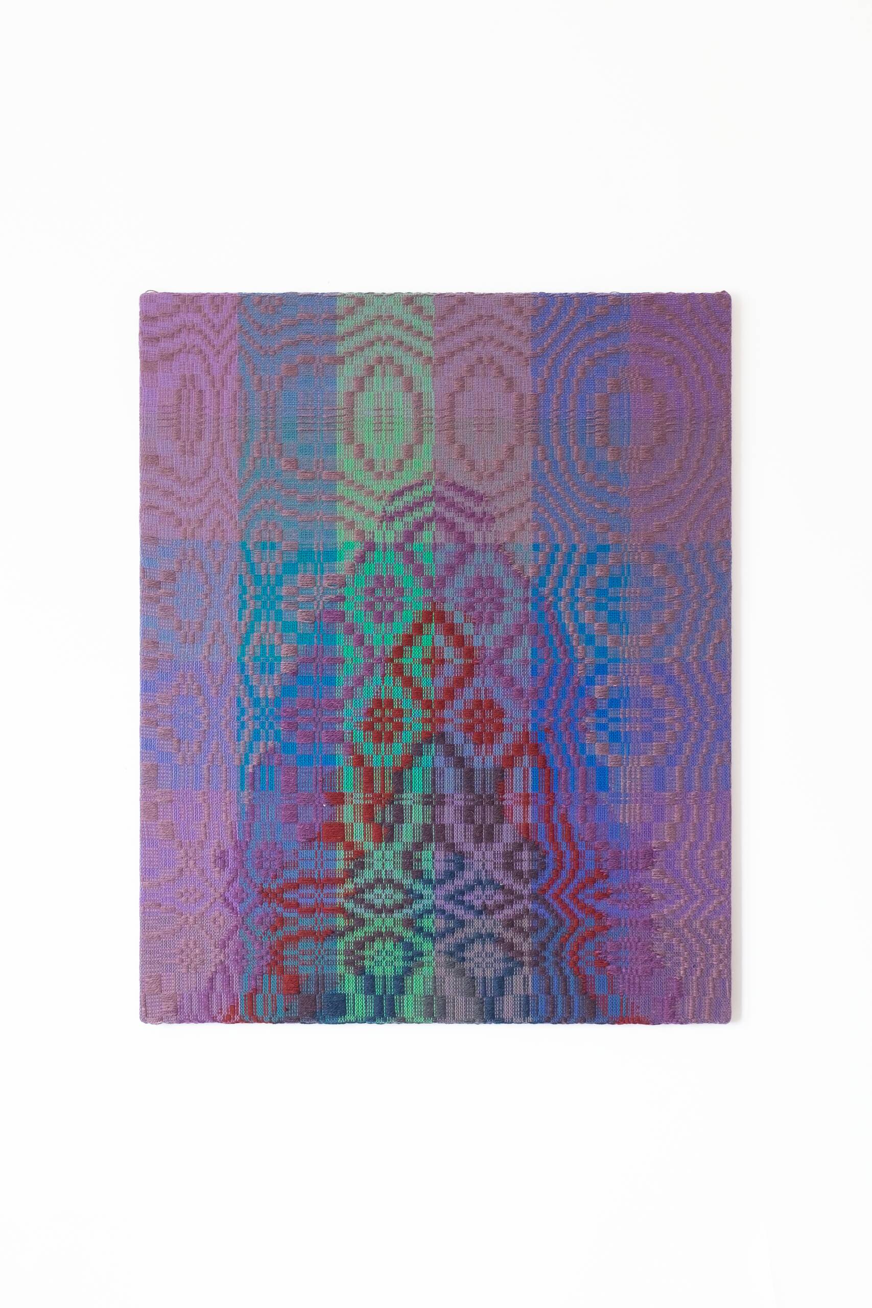 And then, you don't know what you know [Ocean series, Abyssal Zone], Hand-woven cotton and wool yarn, 2023