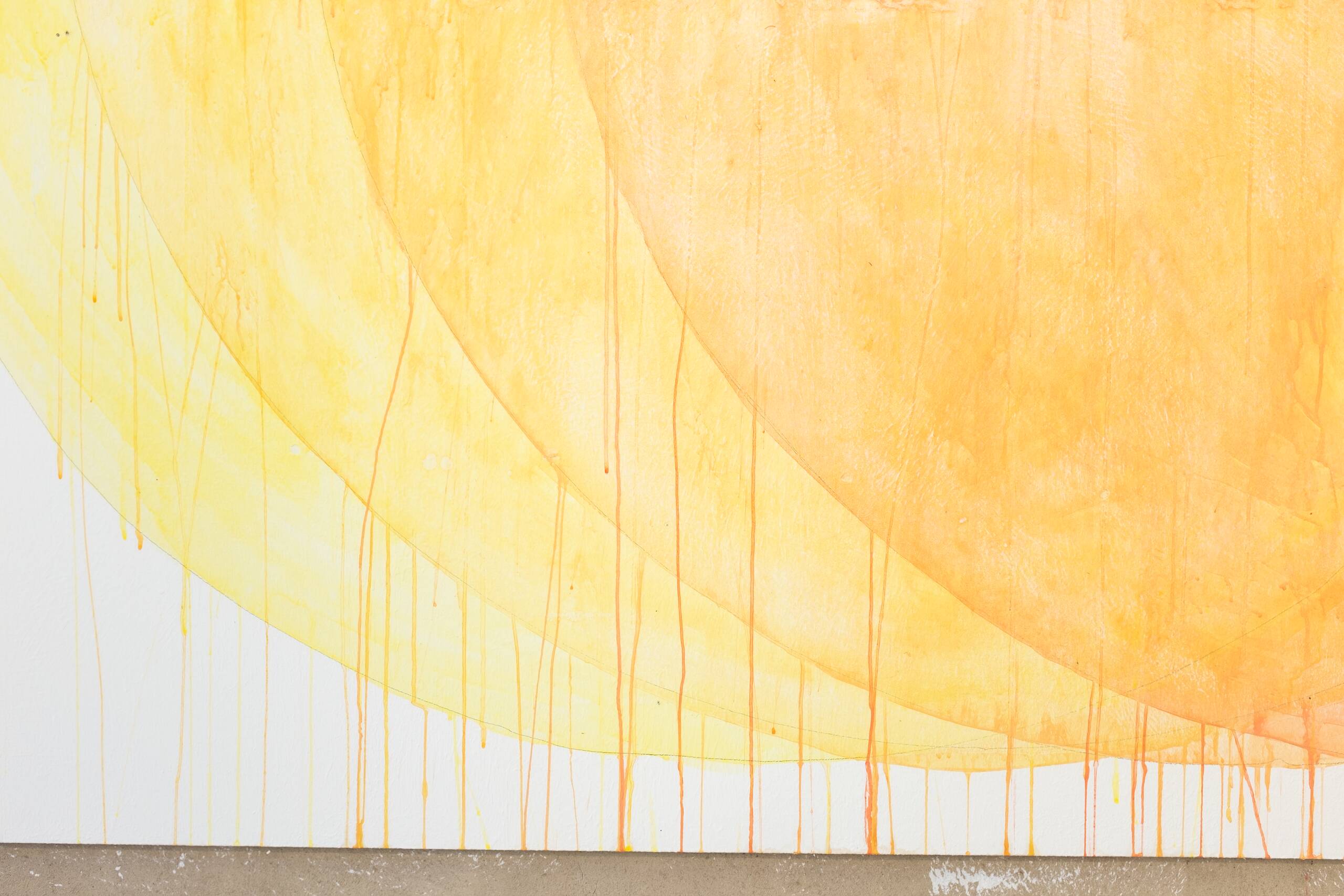 Celestial entropy // Celestial transit, Acrylic paint on wall (created at Villa Lena Artist Residency, permanent installation), 2022