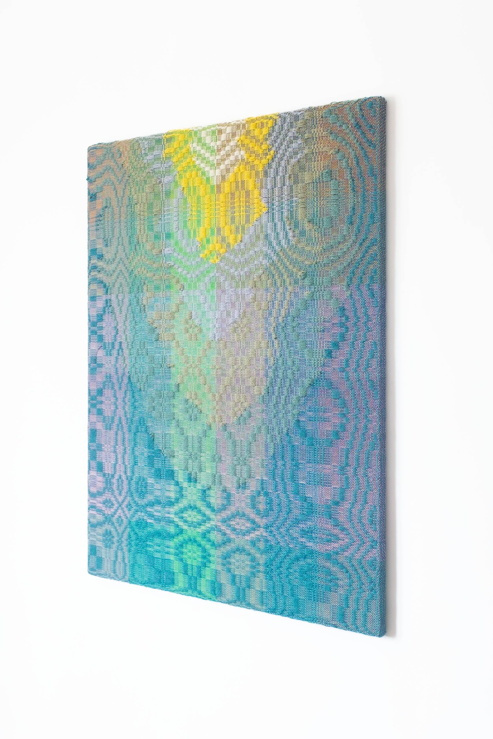 First, you don't know what you don't know [Ocean series, Sunlight Zone], Hand-woven cotton and wool yarn, 2023