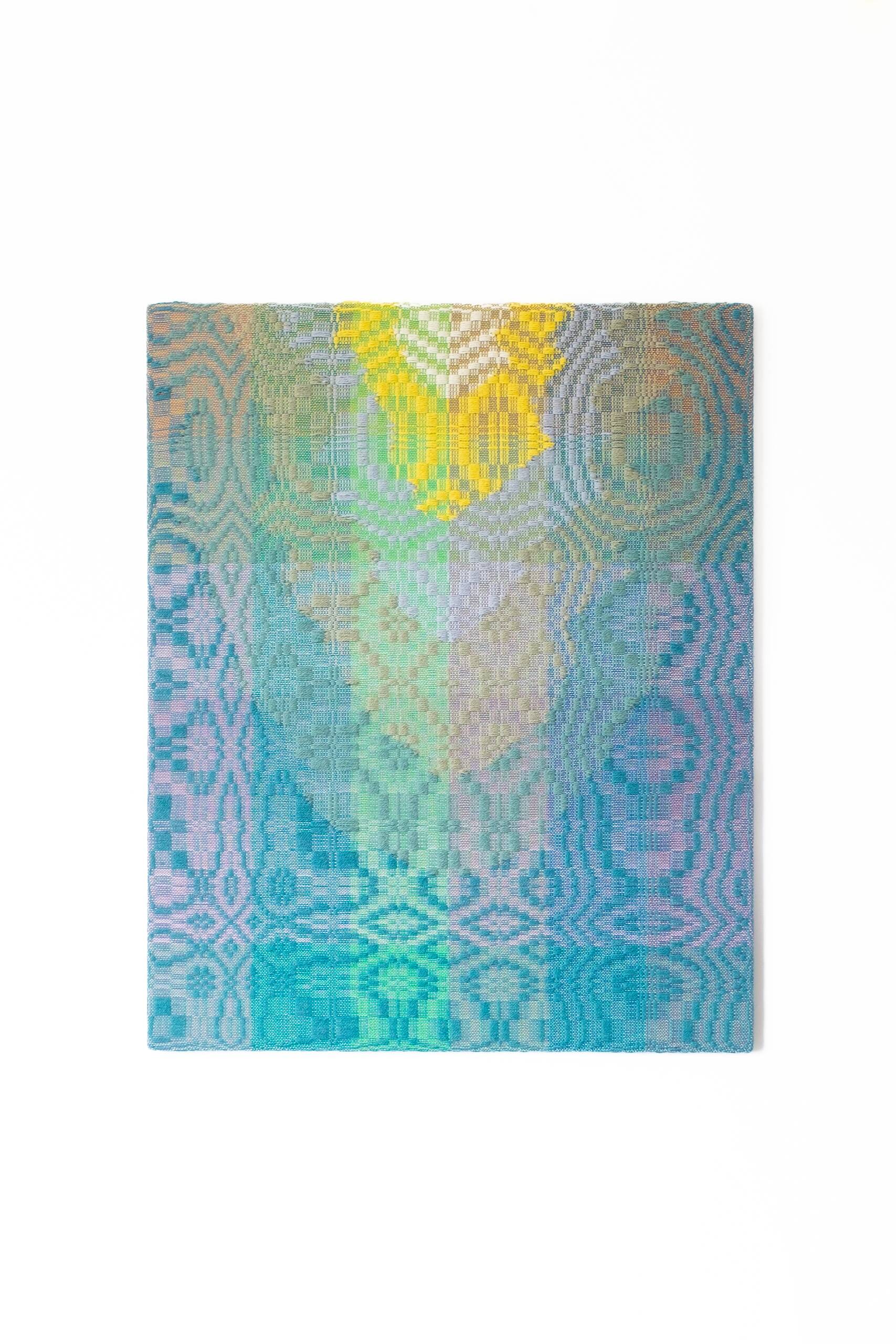 First, you don't know what you don't know [Ocean series, Sunlight Zone], Hand-woven cotton and wool yarn, 2023