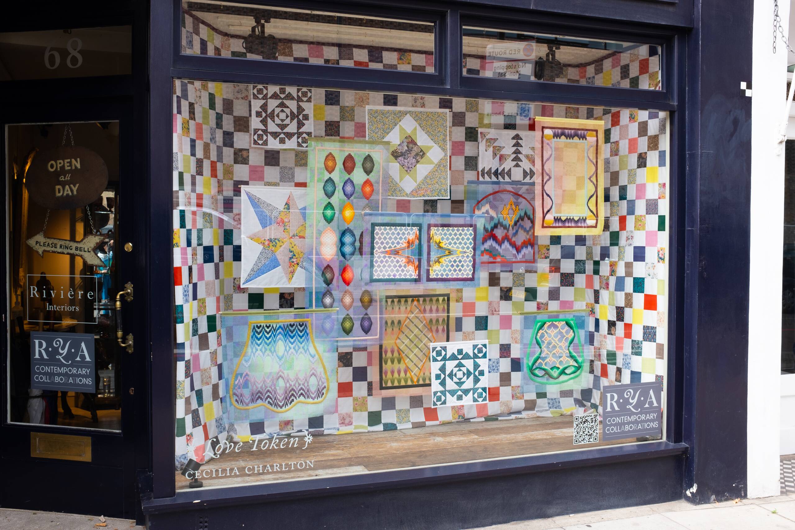 Love Token, Window installation at Robert Young Antiques, London, 2021