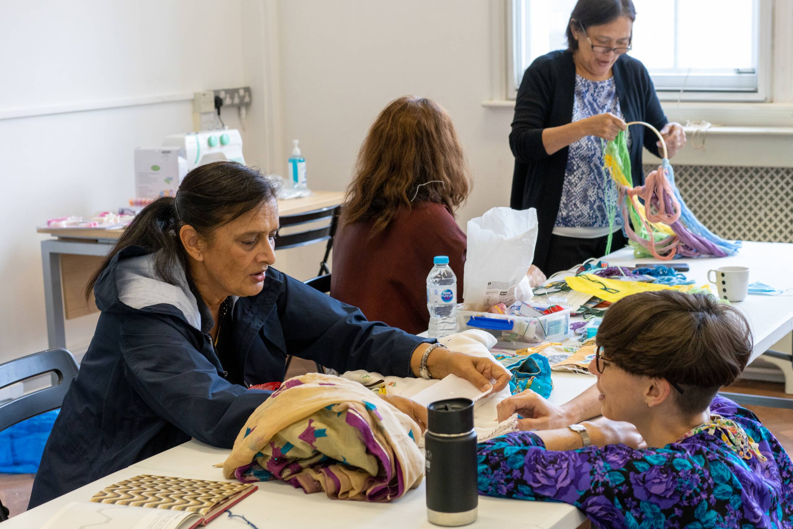 Mammoth Loop: A stitch in time, Series of 15 textile workshops with Redbridge Borough seniors, held at SPACE studios in collaboration with Age UK, London UK, 2021