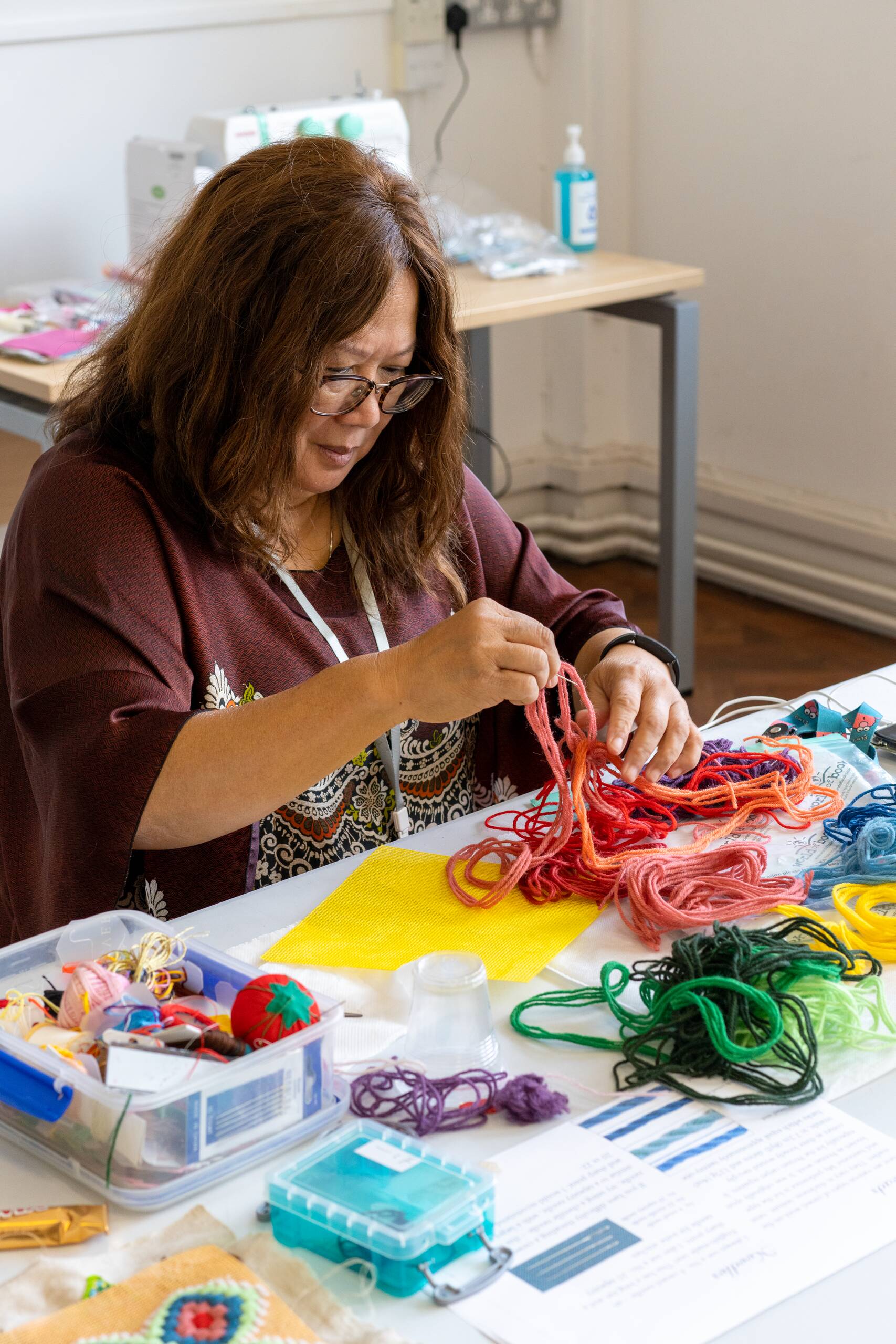 Mammoth Loop: A stitch in time, Series of 15 textile workshops with Redbridge Borough seniors, held at SPACE studios in collaboration with Age UK, London UK, 2021