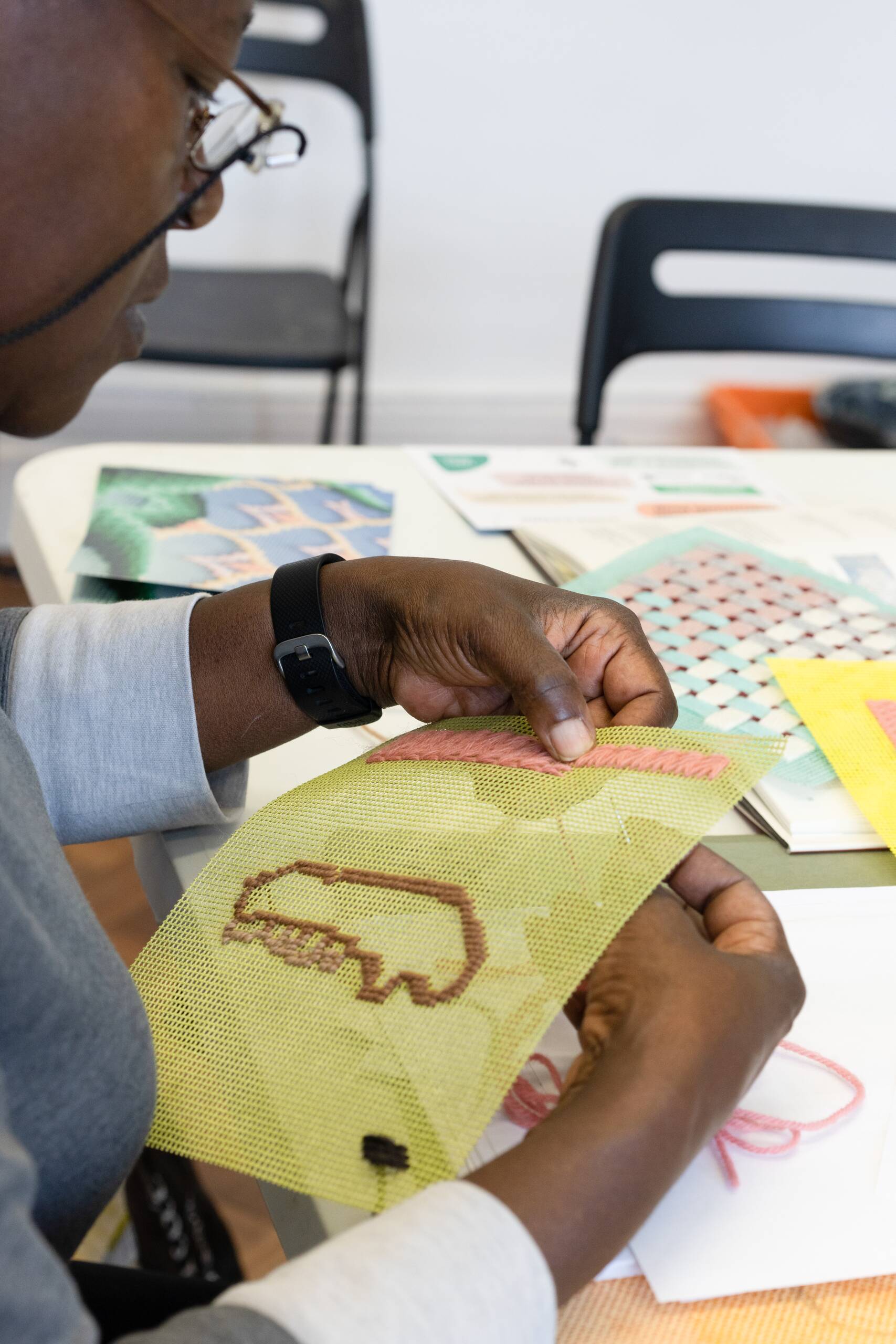 Mammoth Loop: A stitch in time, Series of 15 textile workshops with Redbridge Borough seniors, held at SPACE studios in collaboration with Age UK, London UK, 2021