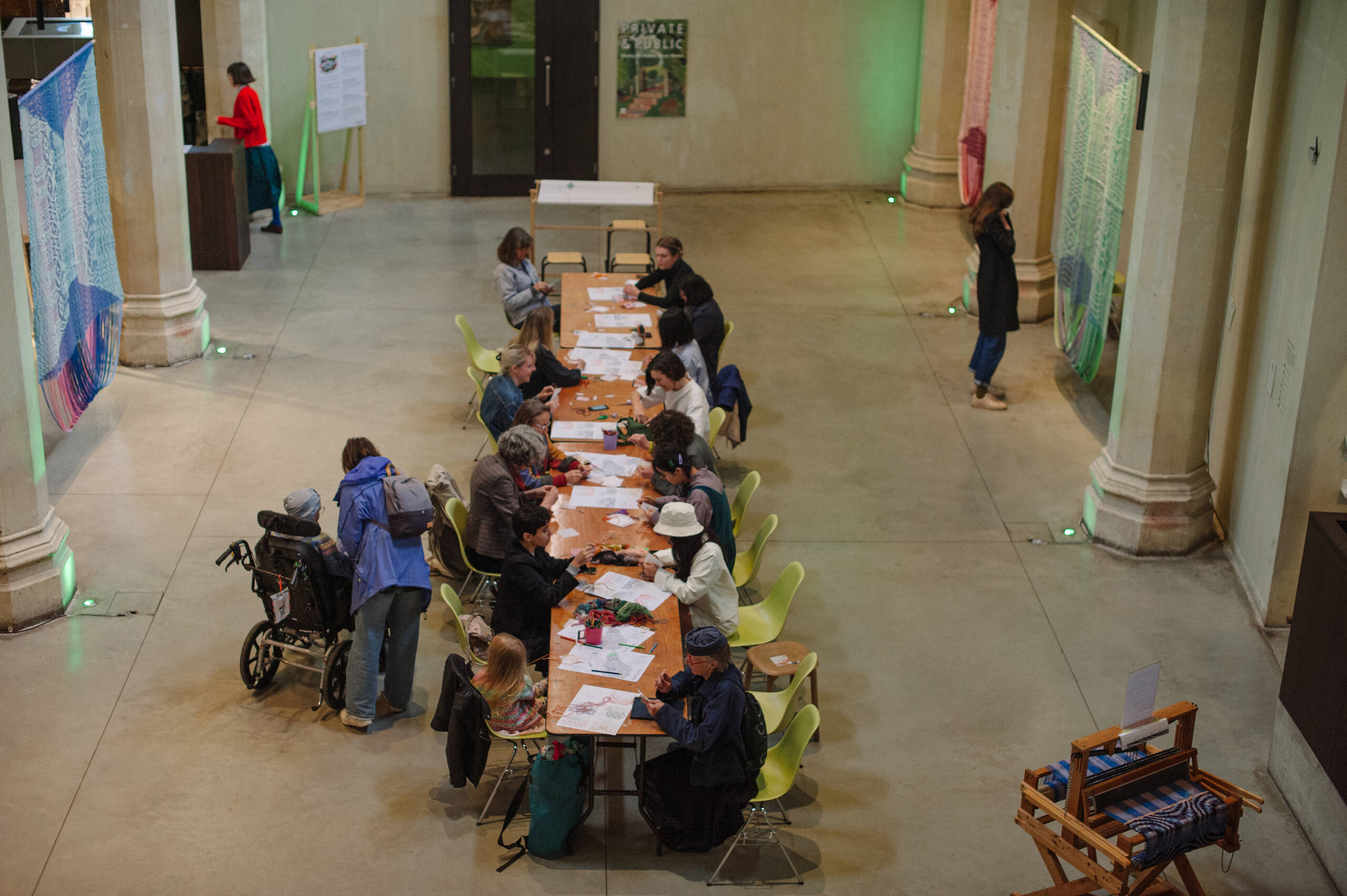 Memory Garden [workshop], Drop-in bargello workshop held at Garden Museum, London, 2023