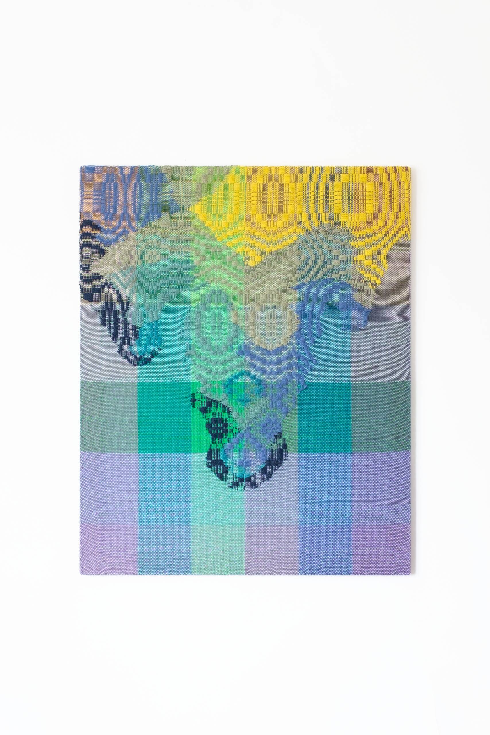 Then, you know what you don't know [Ocean series, Twilight Zone], Hand-woven cotton and wool yarn, 2023