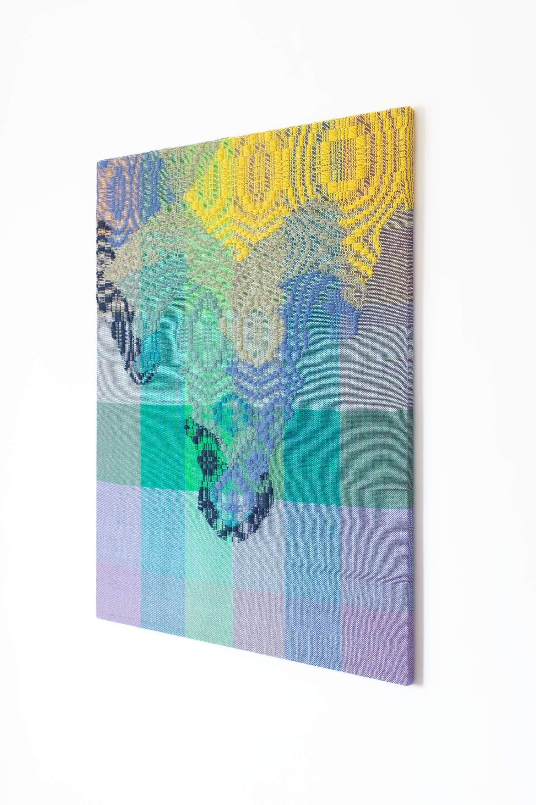 Then, you know what you don't know [Ocean series, Twilight Zone], Hand-woven cotton and wool yarn, 2023
