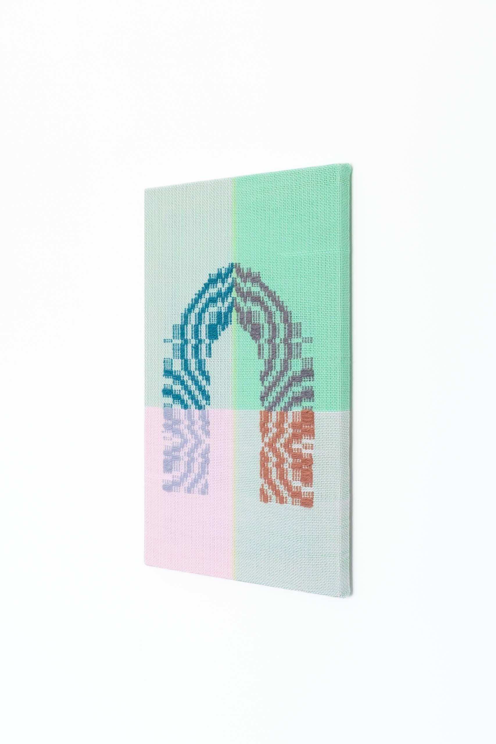 Thought-form [arch], Handwoven cotton and wool yarn, 2022